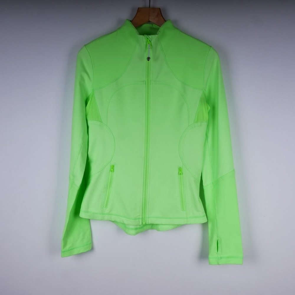 LULULEMON Neon Green Forme Jacket